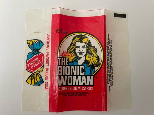 Bionic woman gum wrapper - bionic,