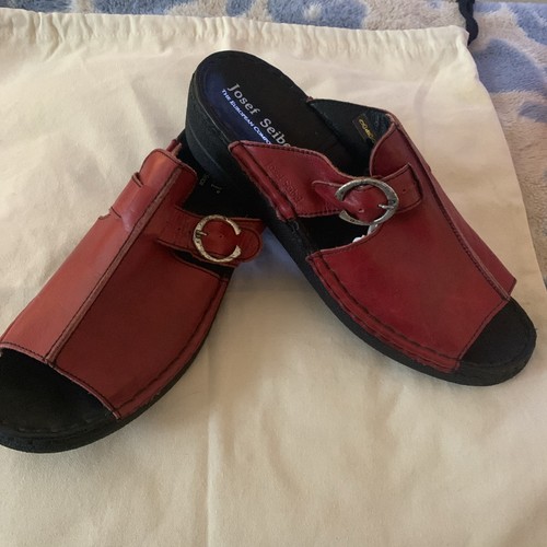 Josef seibel red - leather, slip