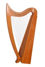 Vogga 22 Strings Ash Wood Celtic Irish Harp | Spare strings, Key, Book & Bag