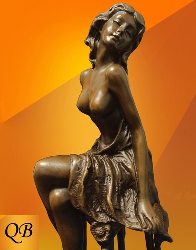 Art deco bronze figurine - art,