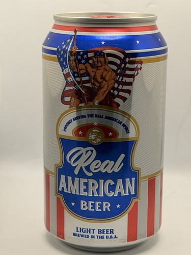 Real american beer - beer, can