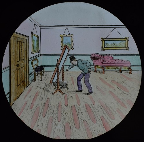 Magic lantern slide - magic,