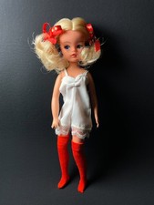 Sindy Keep Fit 12" doll bunches blonde 1979 centre part hair Pedigree 44687