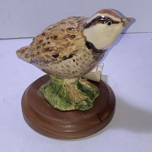 Studio art pottery - art, quail