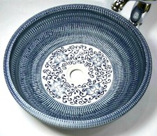 Vintage Kasbah Patterned Bathroom Cloakroom Ceramic Counter Top Wash Basin Sink