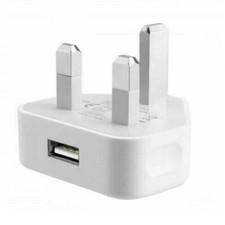 UK 3 Pin Mains Wall USB