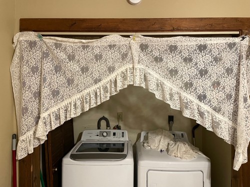 Vintage lace swag - swag, curtain