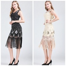 Ladies Vintage Fringe Sequin