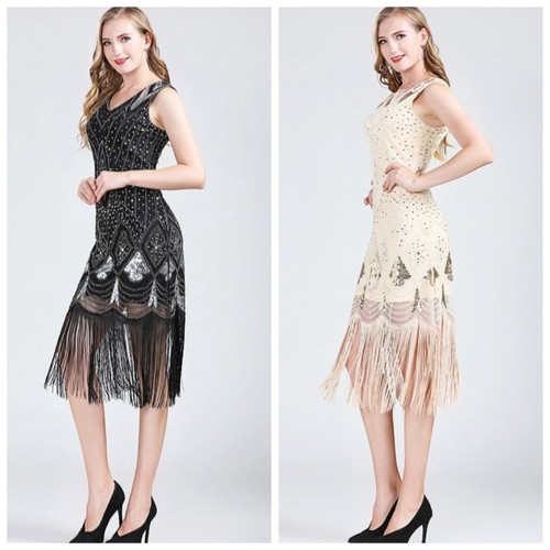 Ladies vintage fringe sequin - vintage,