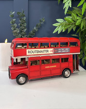 Vintage Red Tin London Bus –