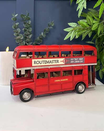 Vintage red tin - red, –