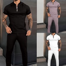 Men 2PCS Tracksuits Set Casual