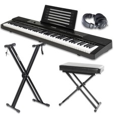 DP-88 Stage Piano Set 88 Keys 140 Sounds USB MIDI Effects Processor Stand Bank