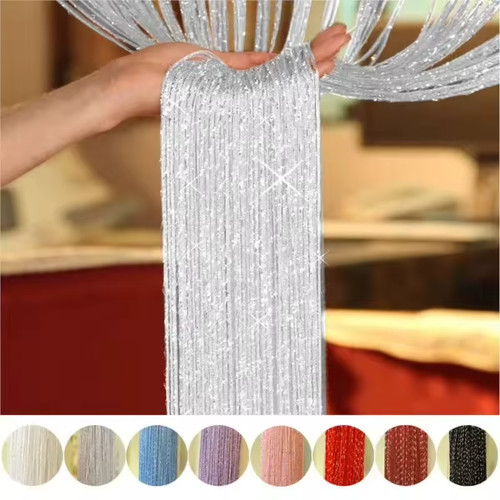 Hanging beaded curtains - beaded, string