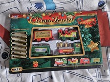 Christmas Train Set on Tracks