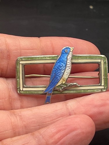Silver and guilloche - , enamel