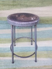 Vintage Kruger Industrial Adjustable Steel Factory Stool USA