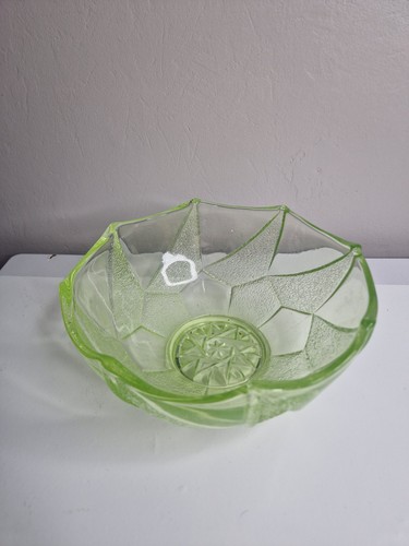 Vintage green uranium glass - vintage,
