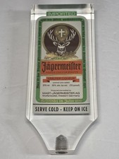 Vintage Jagermeister Clear Acrylic Machine/ Beer Tap Handle 6.5”