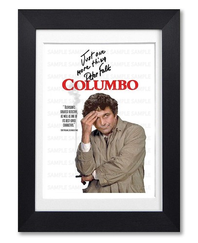 Columbo peter falk signed - columbo,