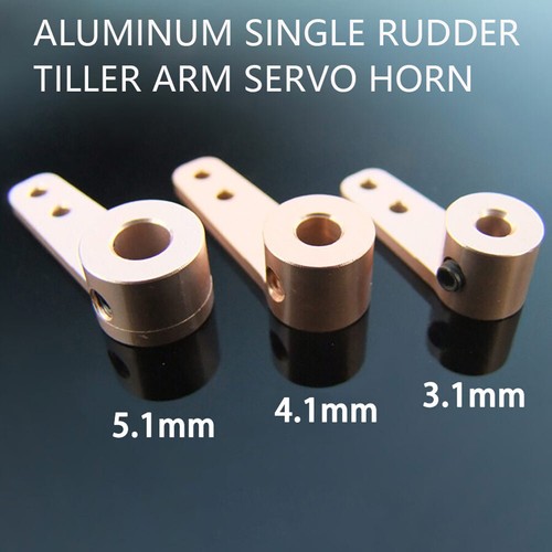 Aluminum single rudder tiller - aluminum,