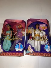 1992 Mattel Disney's Aladdin And Jasmine Doll Outfit With Abu & Magic Lamp NEW