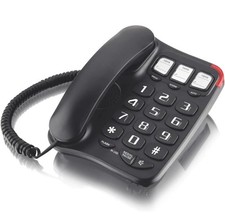 Corded Telephone Landline Office Elderly Large Big Button Loud Volume & Speaker