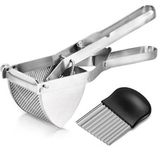 Heavy Duty Steel Potato Ricer Puree Masher Juicer Vegetable Fruit Press Maker UK