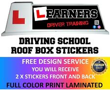 Roof box, driving school, learner driver, driving instructor decal car sticker