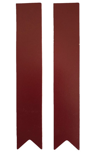 Plain red burgundy leather - 2x,