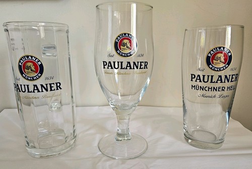 Paulaner beer glasses set - beer, of