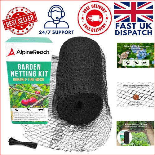 Reusable black garden netting - reusable,