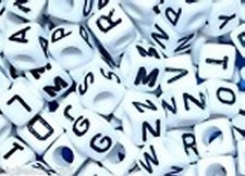 100 pcs 6mm white cube