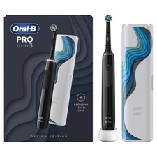 Oral-B Pro Series 3 Electric Rechargeable Toothbrush with Travel Case 3500 Black