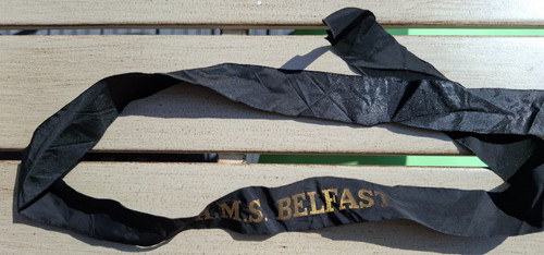 Royal navy cap tally - cap, hms