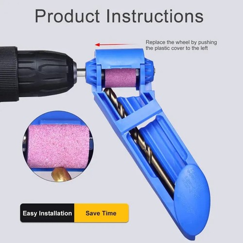 Portable drill bit sharpener - bit,