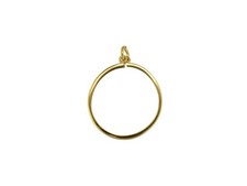 Cooksongold 9ct Yellow Gold Sovereign/Half Sovereign Plain Pendant Mount