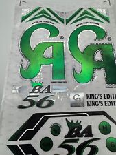 CA BA 56 {BABBAR KING}  Edition Cricket Bat Stickers Chrome Quality