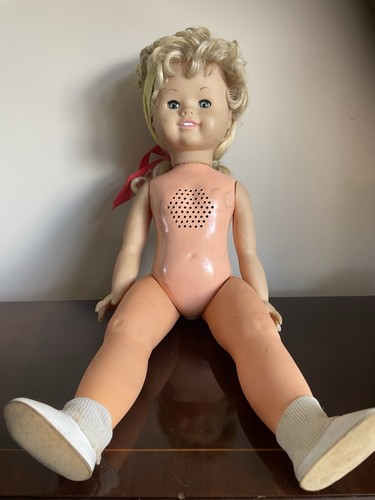 Rosebud vintage doll early - doll,