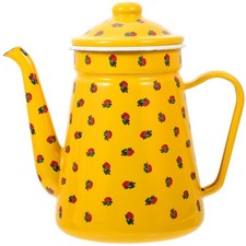  Yellow Enamel Coffee Pot