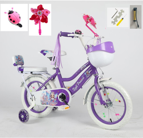 Night princess girls bike - princess, 12