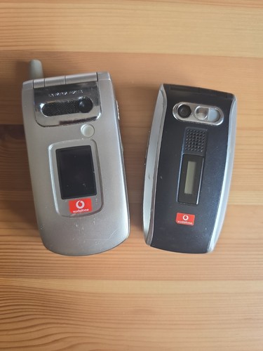 Two vintage mobile phones - vintage,