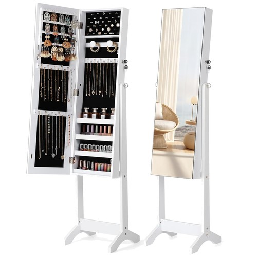 Moon white jewelry cabinet - moon,
