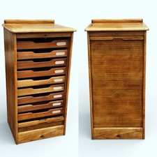 Light Oak Set Of 9 Filing