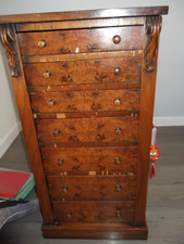 ANTIQUE VINTAGE PINE & WALNUT