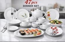 47 Piece Porcelain Dinner Set