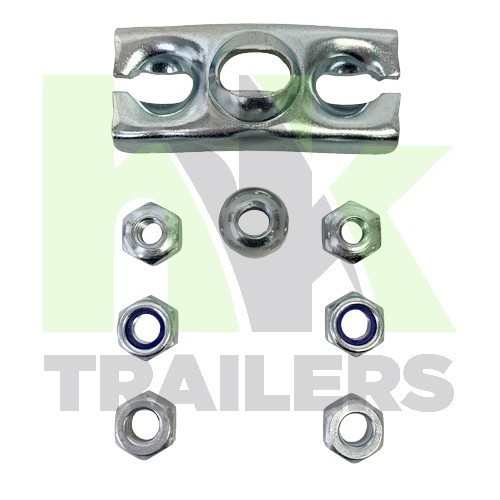 Single axle trailer brake - single,