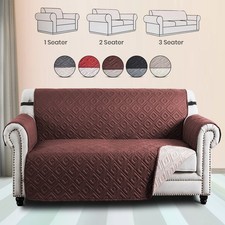 Thick Quilted Sofa Cover Universal Fit XL 1/2/3 Seater Furniture Couch Protector