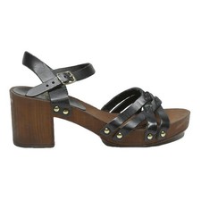 WOMAN Womens Black Leather