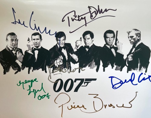 James bond 007 photo signed - james,